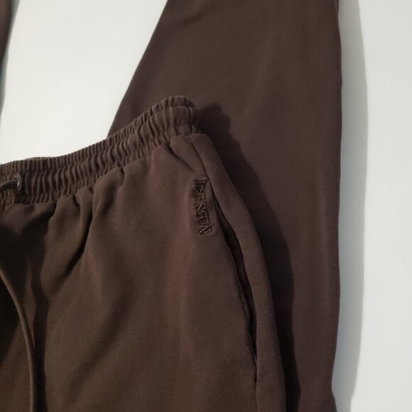 Meshki Brown High Waist Comfy Stretchy Sweatpants Medium - Picture 4 of 8